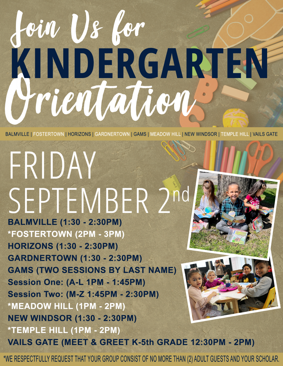 UPDATED KINDERGARTEN ORIENTATION TIMES FOR NECSD ELEMENTARY SCHOOLS